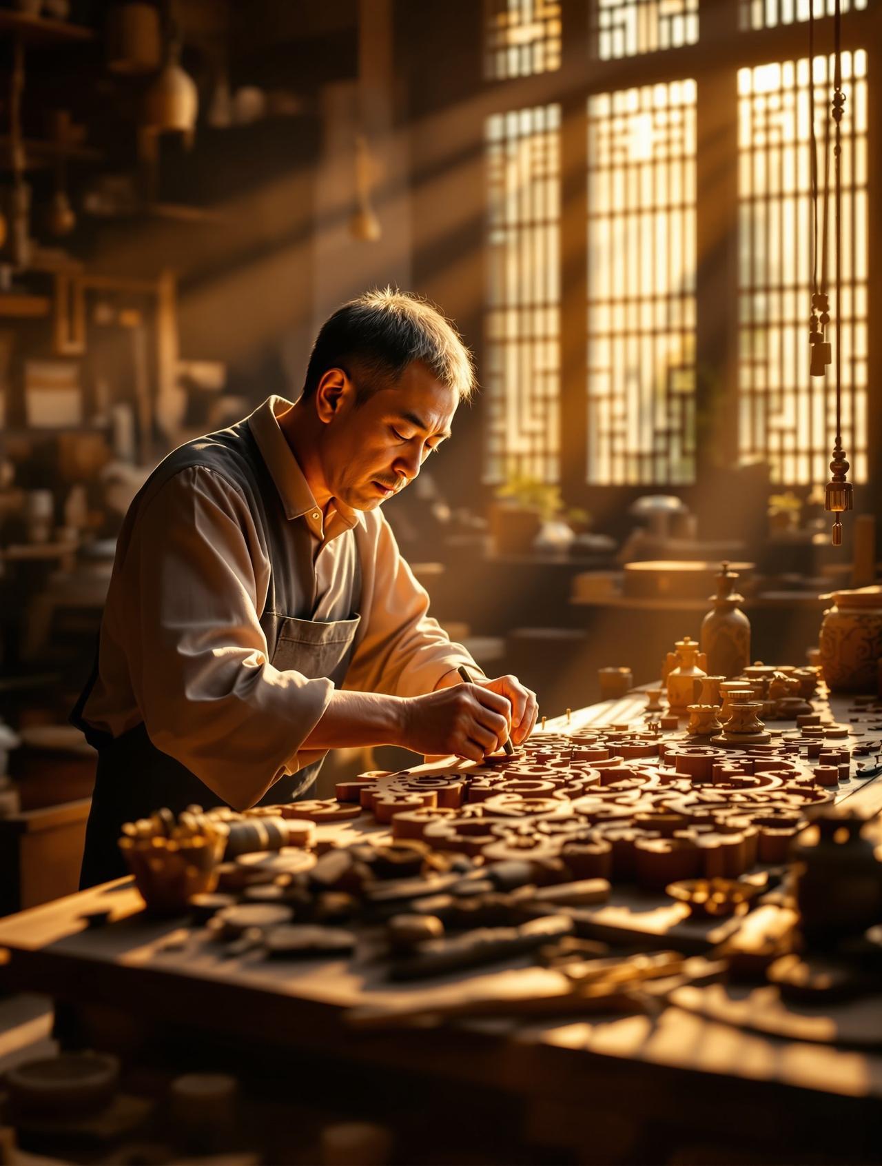 网址导航作品《匠心中国》海报